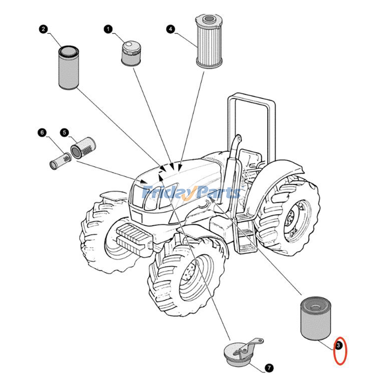 FridayParts Oil Filter