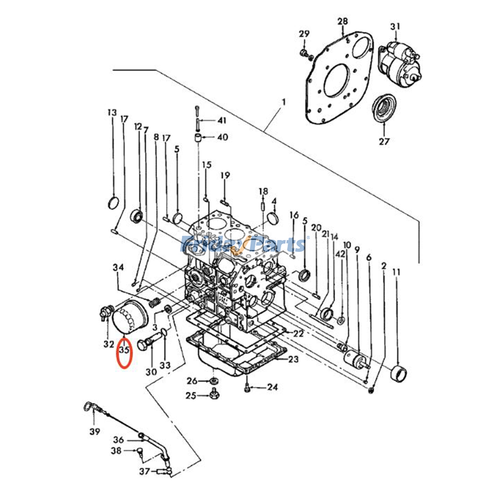 FridayParts Oil Filter