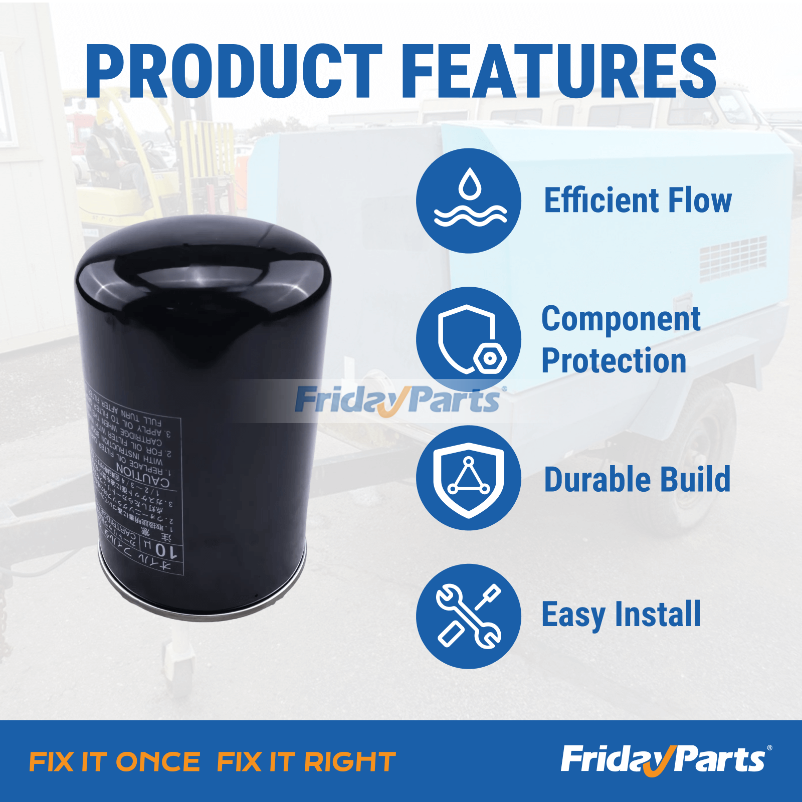 Compressor de ar Para Airman - Cartucho de filtro de óleo 3743808900 para compressor de ar Airman PDS185S-6E1 PDS185S-6C2 PDS100S-6E1 PDS175S SAS22RD-5E SAS22SD-6E