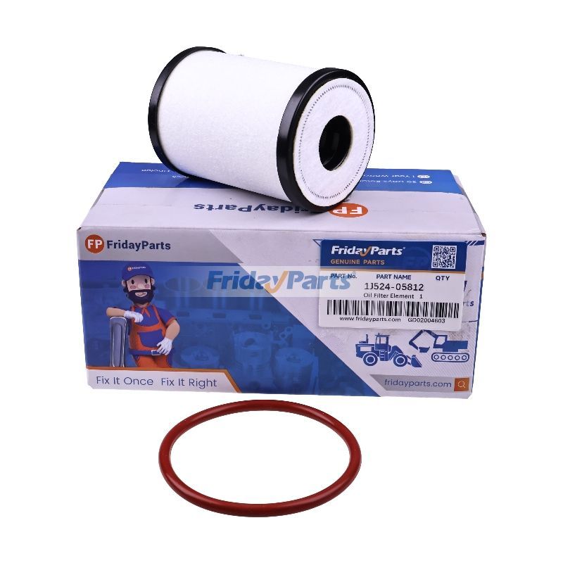 Oil Filter Element 1J524-05812 for Kubota Tractor M7-132P M7-132S M7-152P M7-152S M7-172P M7-134S M7-151P M7-174P M7-131P M6-141DTC-1