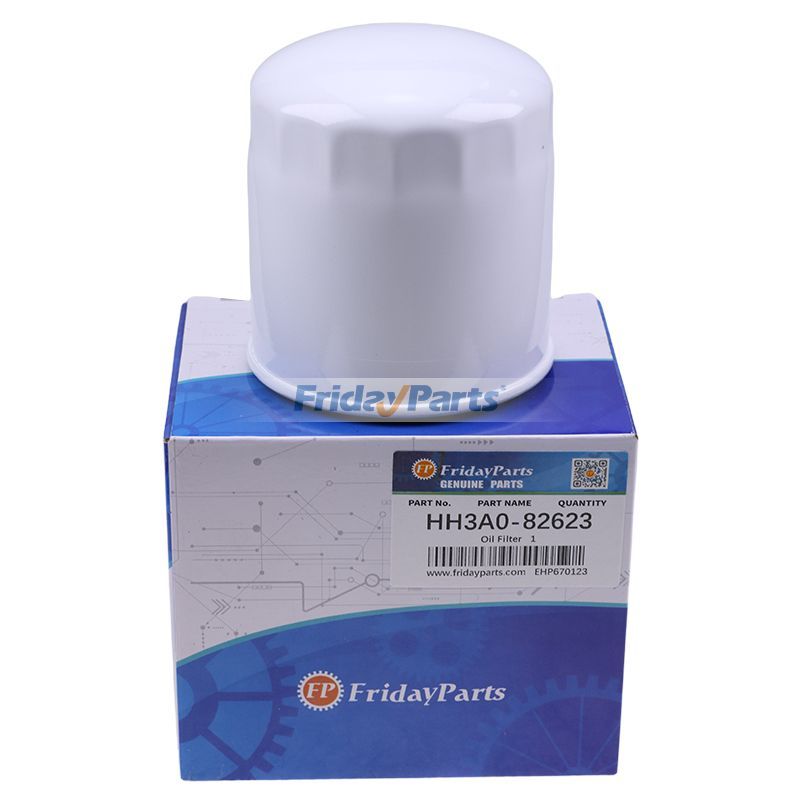 FridayParts Oil Filter HH3A0-82623 for Kubota Tractor L2501D L2800DT L3200DT L3301F L3400F L3800F M5400DT-N M7040HDNB M8540HDNB