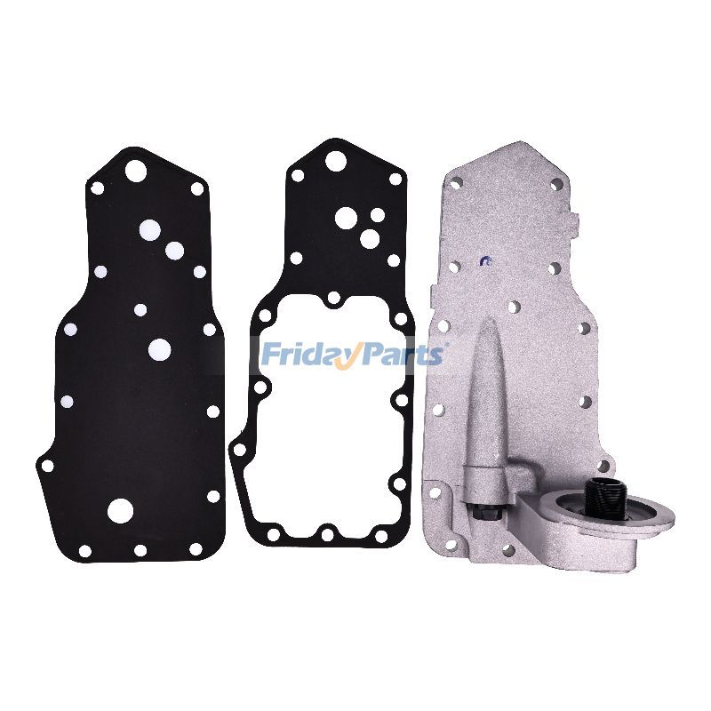 Ölfilterhalterung Kopfkühlerdeckel mit Dichtung 4934217 Cummins Motor B5.9 6B 6BT 6BTA G8.3 ISB5.9 QSB3.3 QSB5.9 Dodge 5.9L 89-02für Für Dodge