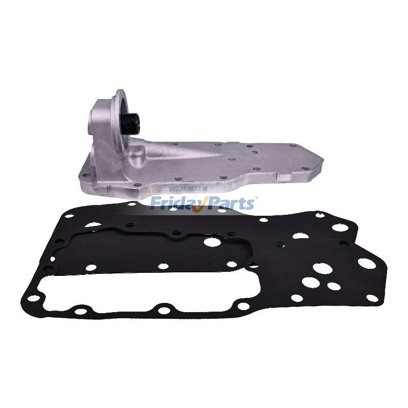 Ölfilterhalterung Kopfkühlerdeckel mit Dichtungfür Motor,Fahrzeug