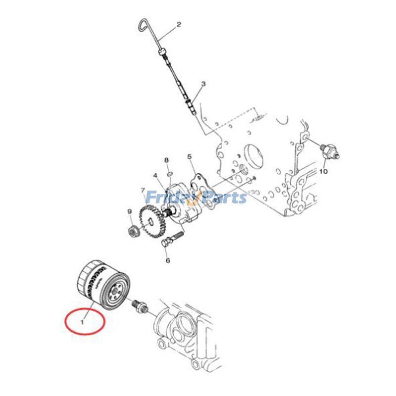 Filtre à huile EDL7000SE EDL11000SE pour Générateur Pour Yamaha