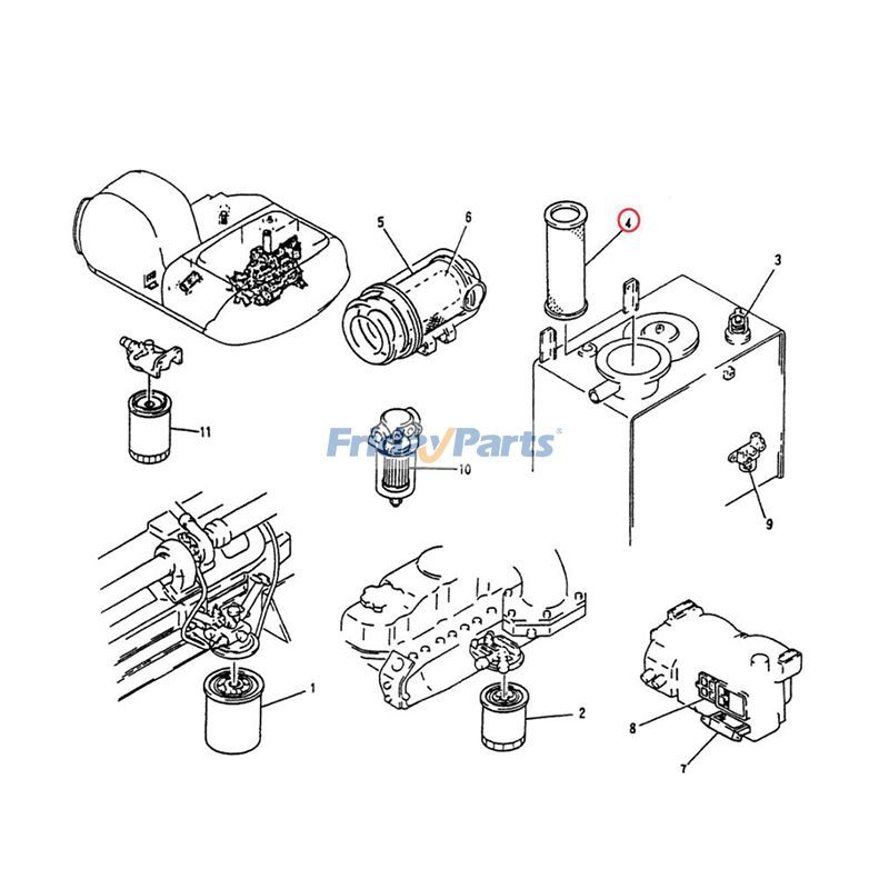 Oil Filter New Holland in Stock in China
