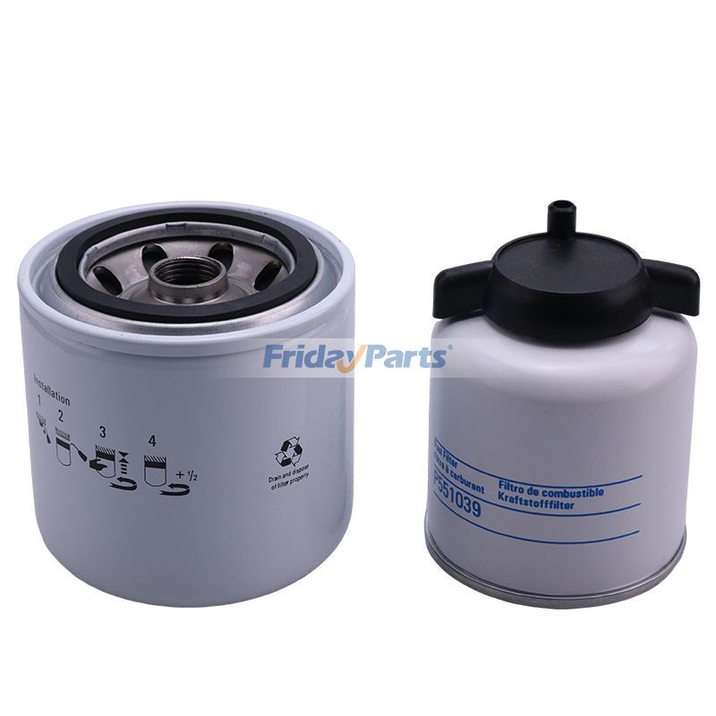 Filtre à huile et à carburant T110 T180 2pour Pelle,Chargeur