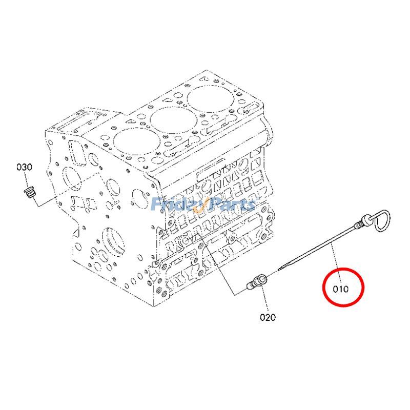 Medidor de aceite 1G008-36410 para motor Kubota WG972 Cortadora de césped ZG332LP ZG332P F3990 ZD1021 ZD323 G21LD Para KUBOTA