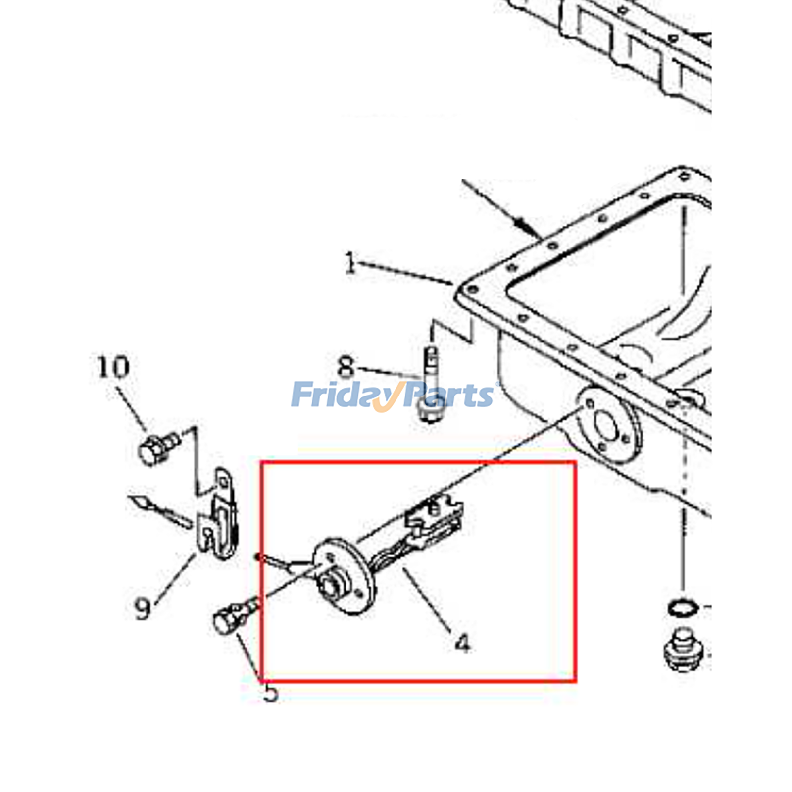 Oil Level Gauge Assembly for Engine