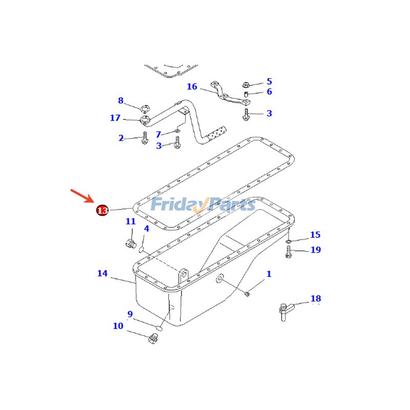 Oil Pan Gasket for Engine,Excavator,Loader