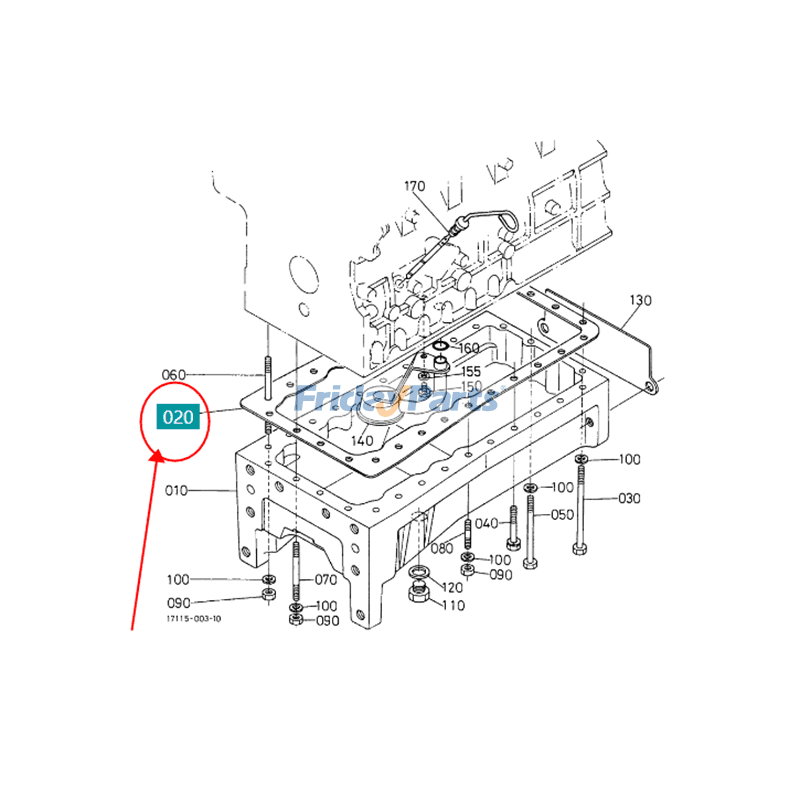 Oil Pan Gasket  for Generator,Tractor