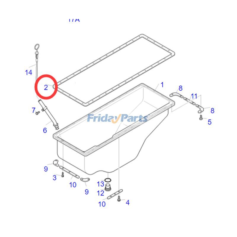 Oil Pan Gasket Doosan Daewoo 290LC-V 300LC-V for Excavator