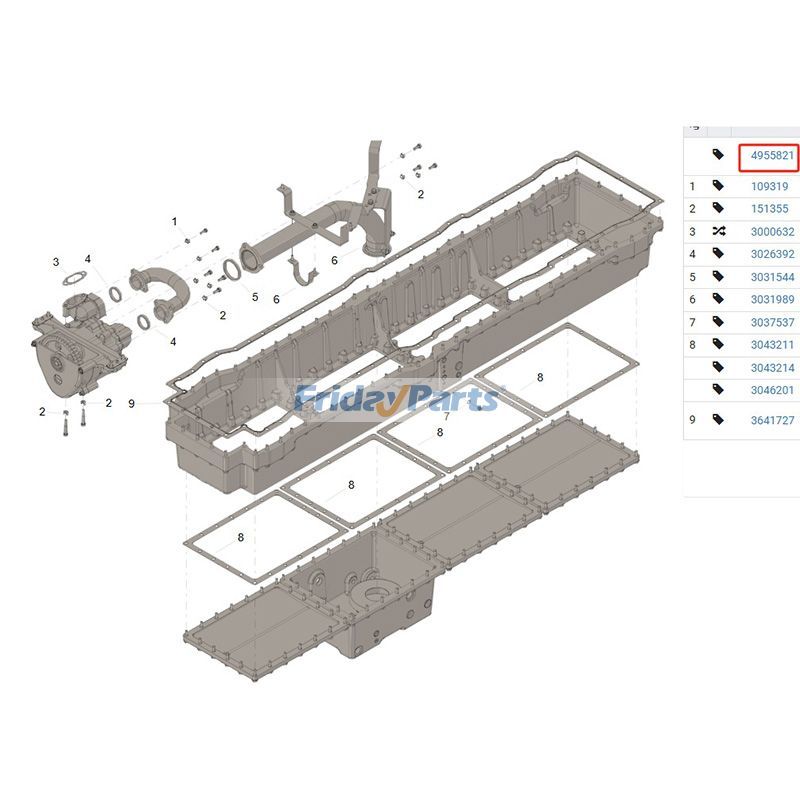 Oil Pan Gasket Kit for Engine