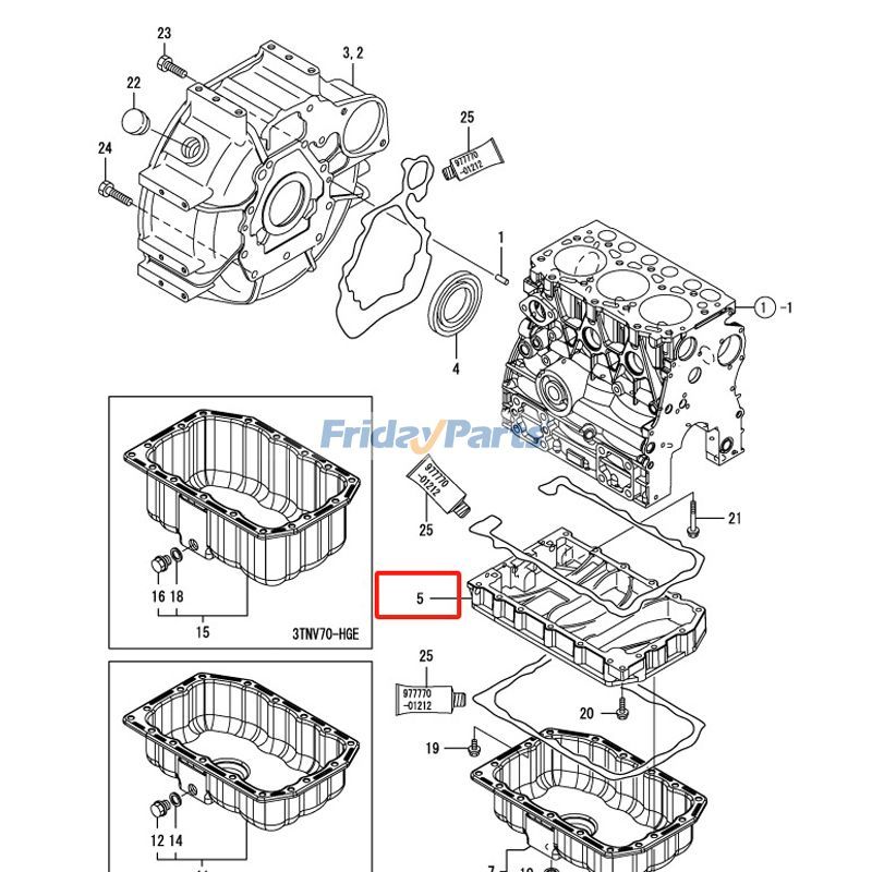 Oil Pan Spacer for Engine,Tractor,Heavy-Duty UTV