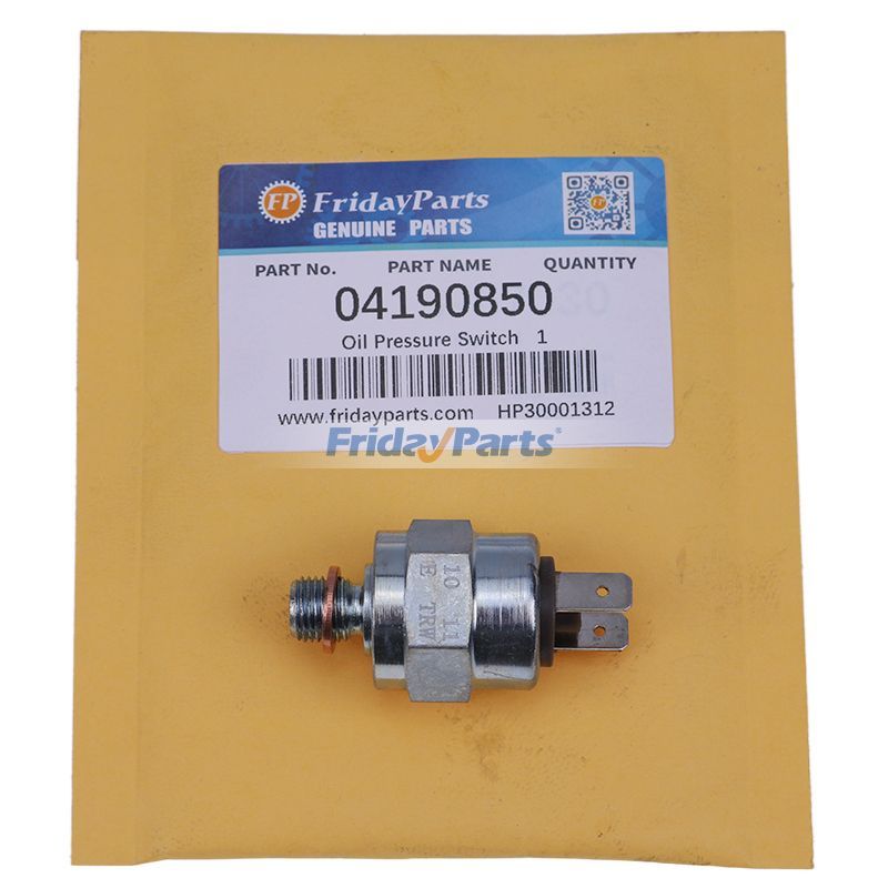 Interruptor de presión de aceite 04190850 04190839 para motor Deutz 2011 1011 BF4M2011 FL1011 F3L1011 F4L1011