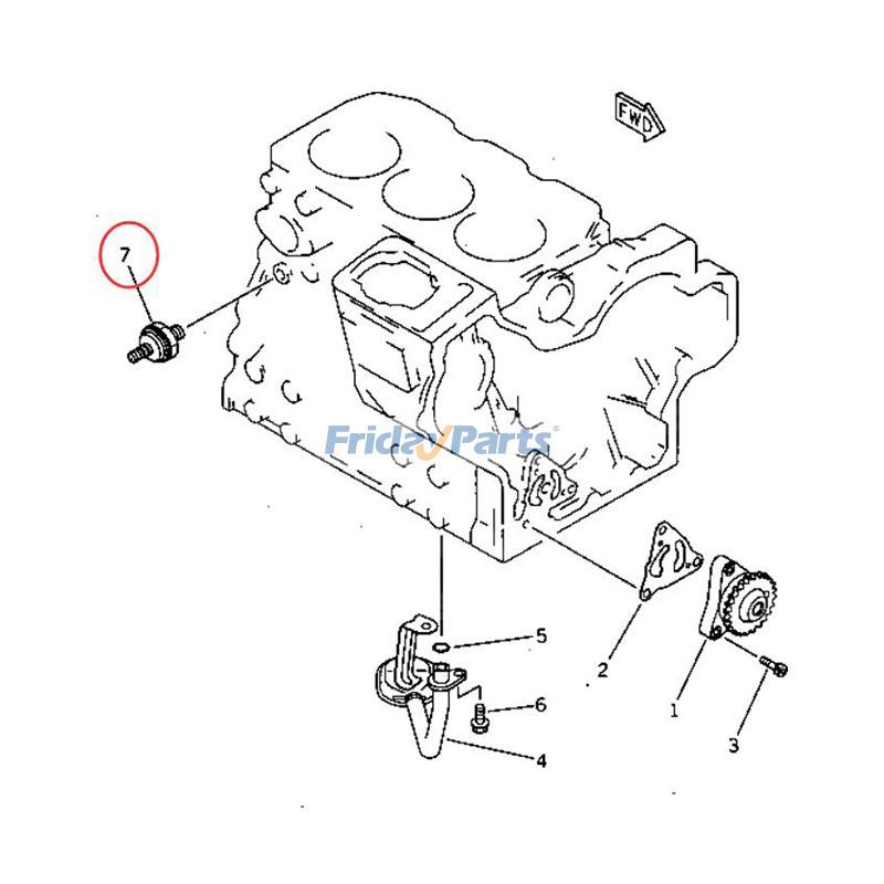 Oil Pressure Switch For KOMATSU Excavator