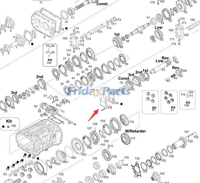 トラクター,その他の建設機械 Isuzu Iveco Man Zf ギアボックス トランスミッション用オイル ポンプ 0501004549