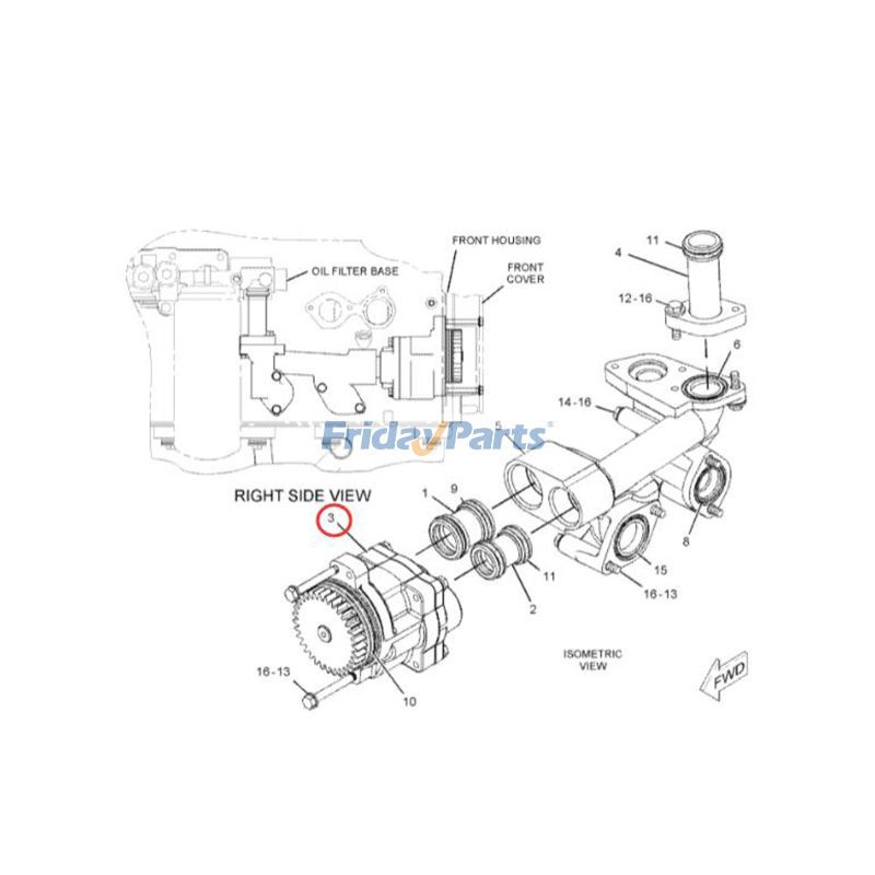 Compactor Oil Pumperpillar CAT