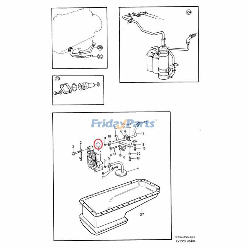 Truck Oil Pump Volvo TAMD102 TD100 TMD100 MD100 TMD102