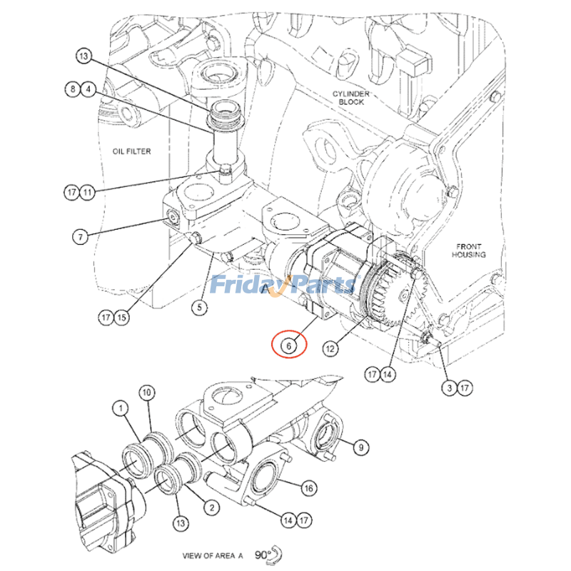 Oil Pump for Engine,Excavator,Generator,Loader,Off-Road Truck,Tractor