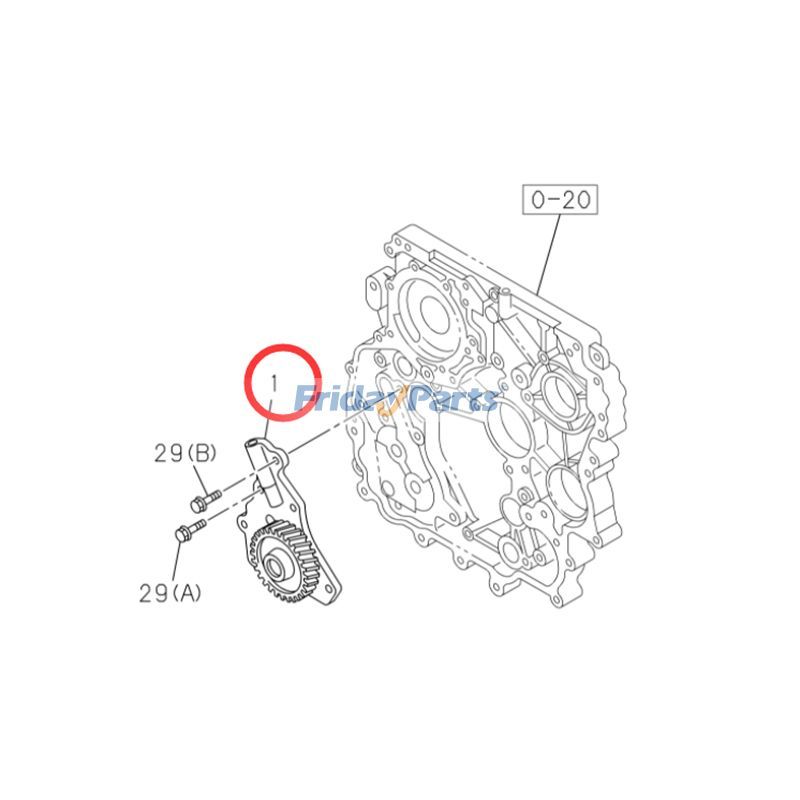 Oil Pump 8980537770 for Isuzu Engine 4JJ1 Hitachi Excavator