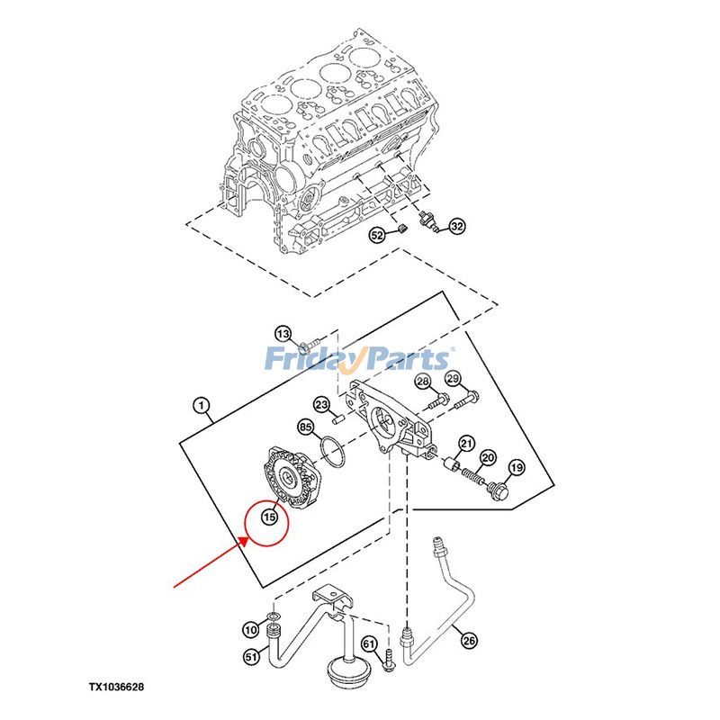 Oil Pump Sub-Assembly CASE New Holland for Engine,Excavator