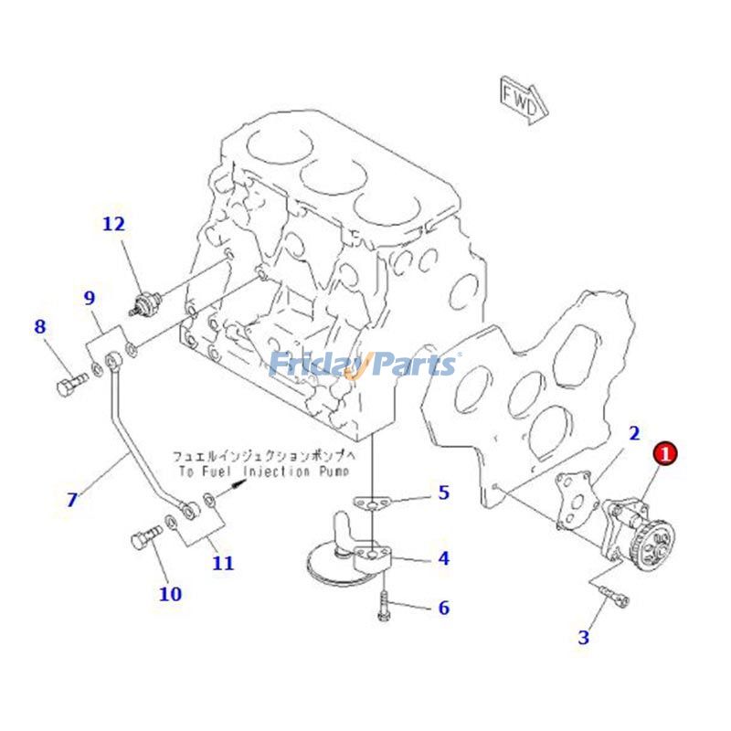 Oil Pump For KOMATSU Engine,Loader