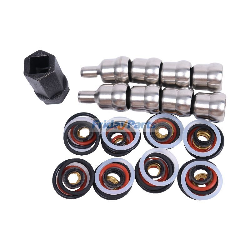 Vehicle Oil Rail Leak Repair Kit Tool O-Rings & Injector Seal forFord 6.0L Powerstroke 2003-2007