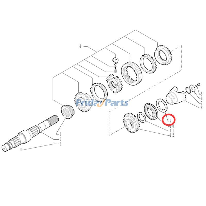 Sello de aceite 181123A1 para cargadora New Holland B100BLR B110B B115B B90B B95B B95BTC LV80 U80 U80B