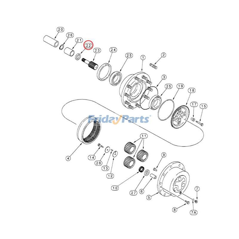 Retén de aceite 196066A1 para cargadoras CASE 590L, 590SL, 590SM, montacargas 585G, 586G y 588G Para CASE