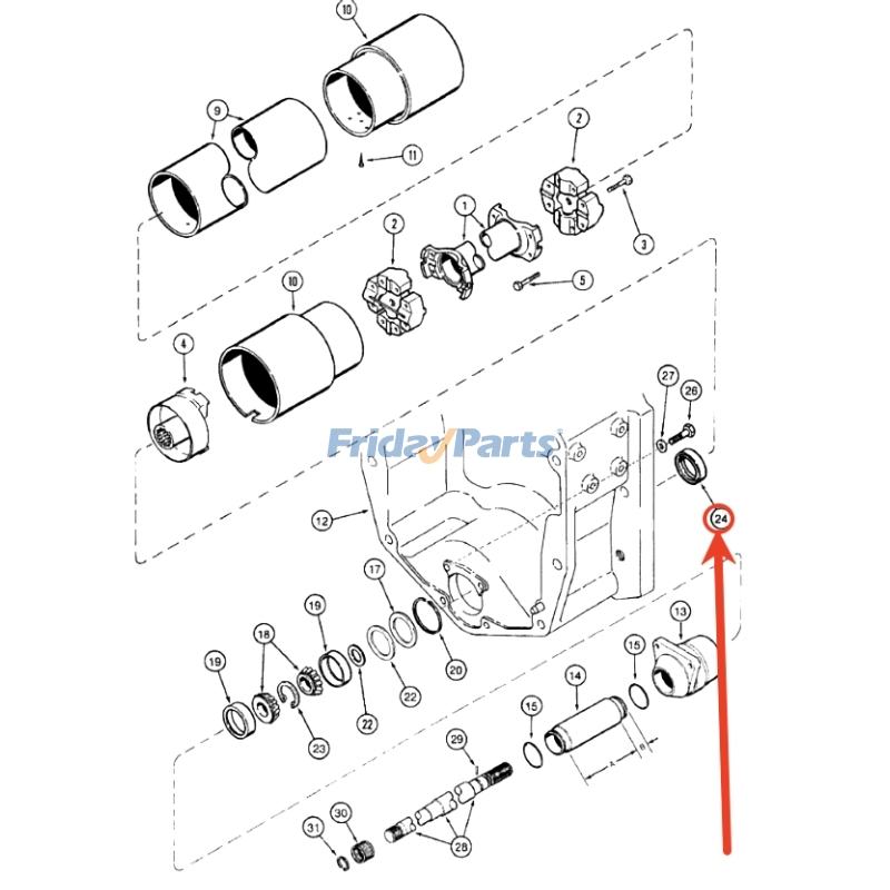 Retentor de óleo 1997920C1 para trator CASE 7110 7120 7150 7220 7240 7250 8910 8930 8940 para Trator
