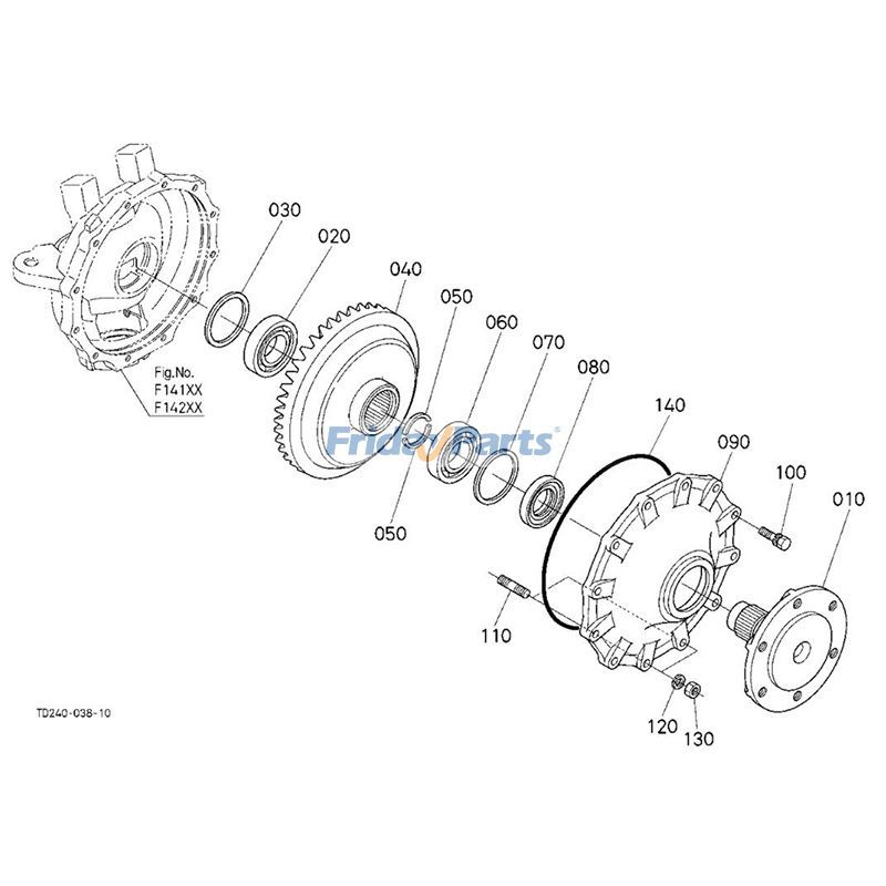 Sello de aceite 31393-43530 para tractor Kubota L45 L47 L48 L4240DT L4630DT L5460HST L5740HST MX6000H M4700DT MX4800DT MX5100H MX5800H para Tractor Para KUBOTA FridayParts