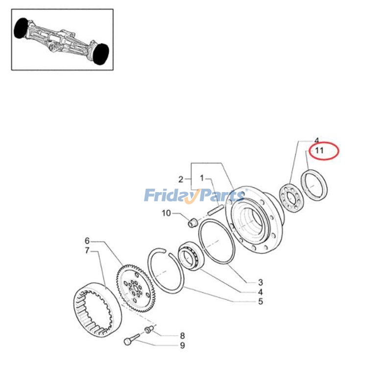 Oil Seal L 4WS For New Holland Tractor