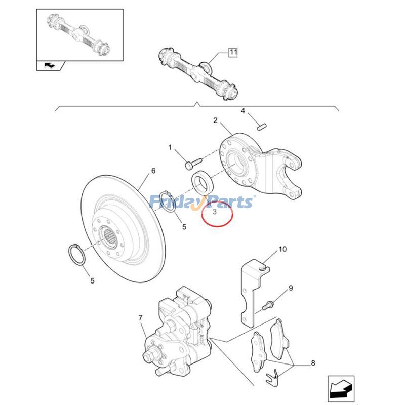 Sello de aceite K262143 para cargadora New Holland U80C W80BTC W60BTC U80B U80 LV80 W70BTC para Pala cargadora Para New Holland FridayParts