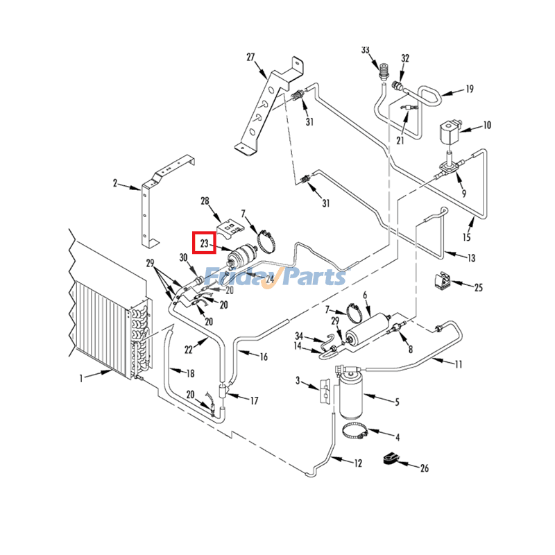 Oil Separator 66-8548 for Thermo King Transport Refrigeration KV-500 SV-600 SV-400 B-100 V-100 C-090 V-250 V-200