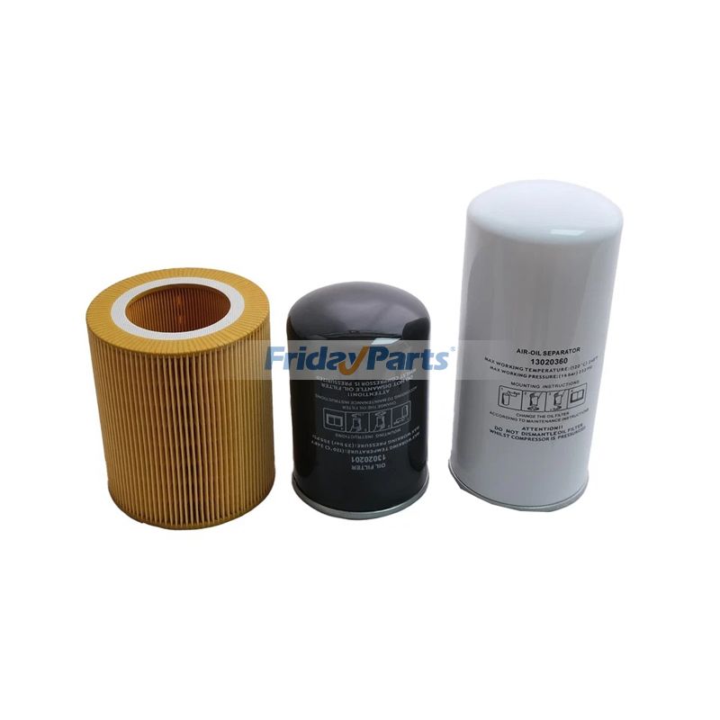 Ölabscheider-Filtersatz 13020360 13020201 13020102 für 11KW 15kW Luftkompressor