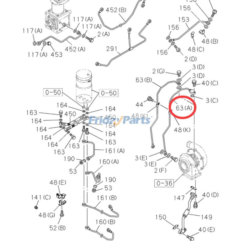 Excavator Oil Tube Hitachi