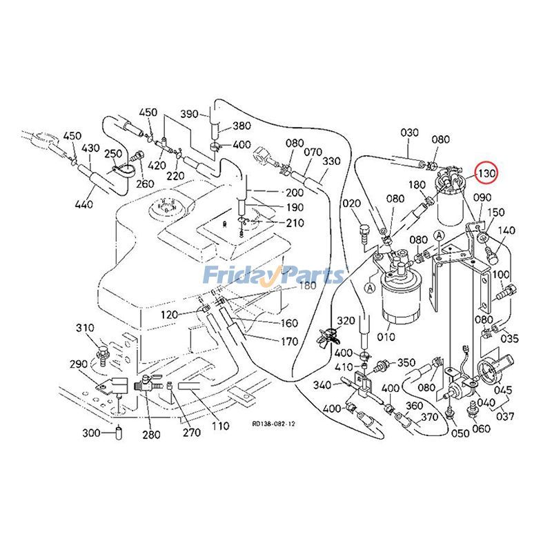 KUBOTA用エクスカベーター用油水分離フィルター