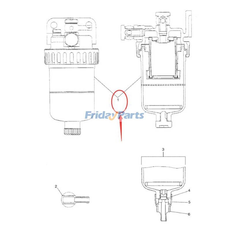 Oil Water Separator VAME091412 for New Holland E160 E215 EH160 EH215 Excavator for less