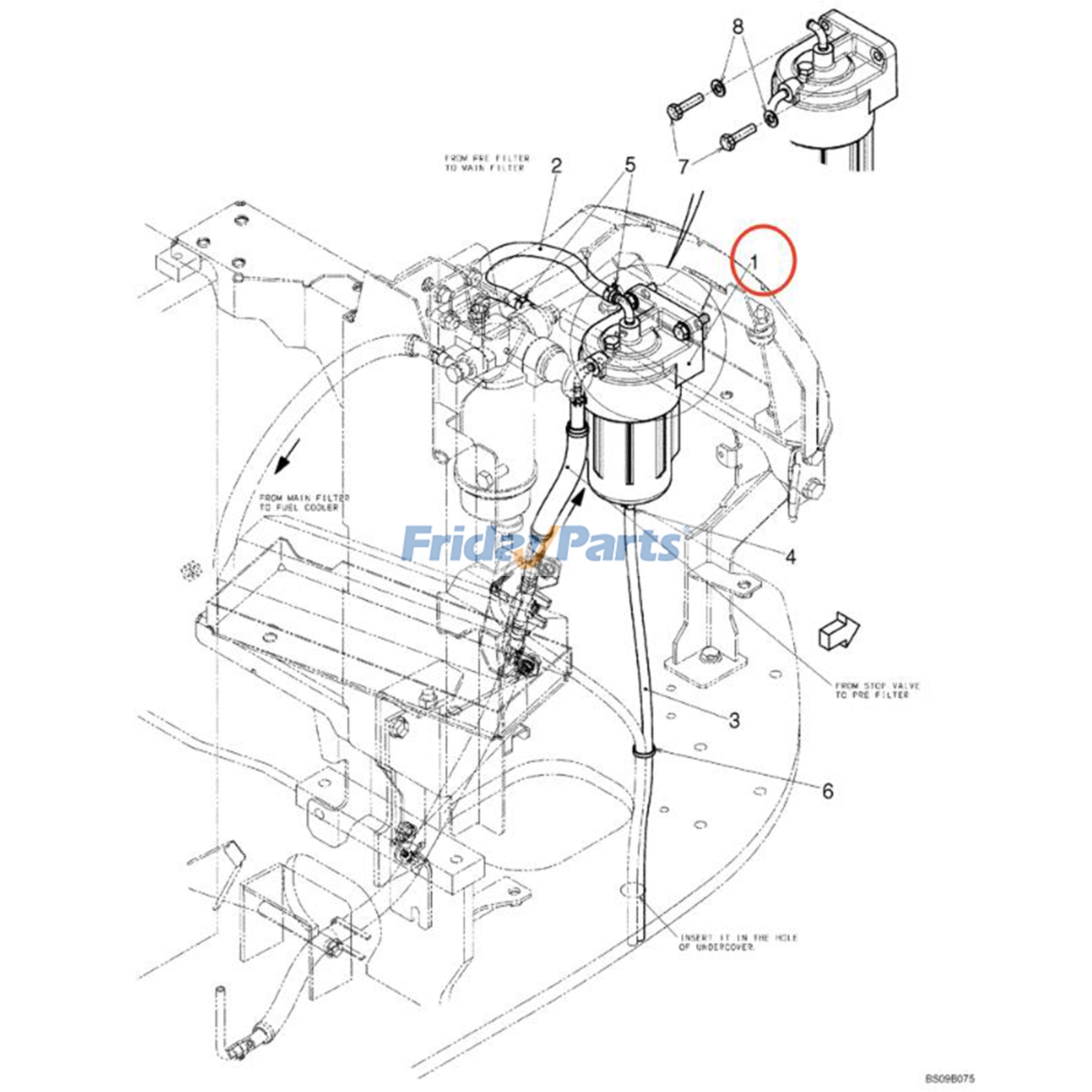 Oil Water Separator for Excavator