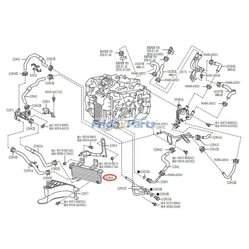  Oil Cooler For Toyota
