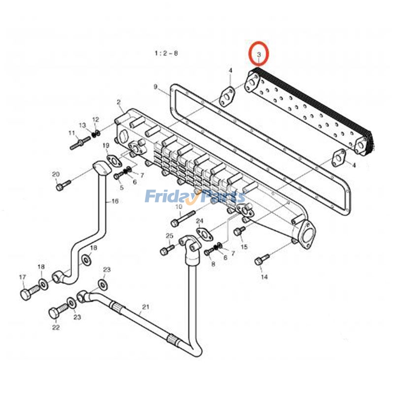 Oil Cooler for Excavator,Loader