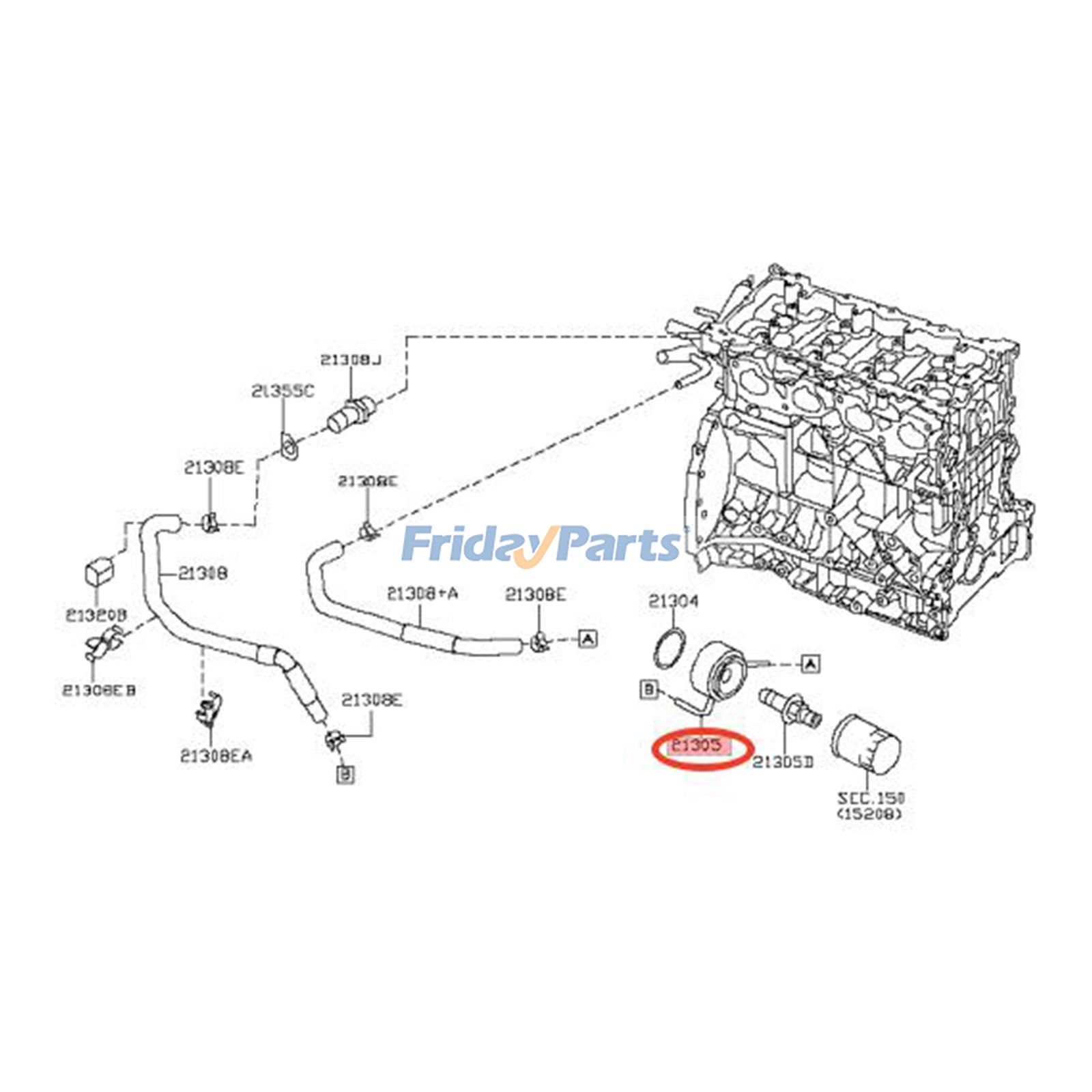 Achetez Ensemble de refroidisseur d'huile chez FridayParts
