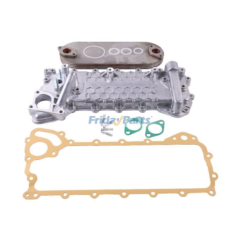 Noyau et couvercle de refroidisseur d'huile 8980853125 8973341002 pour Isuzu 4HK1 Hitachi ZAXIS210-3 ZAXIS240-3 ZAXIS290-3 ZAXIS190-5 ZAXIS210-5 ZAXIS240-3 ZAXIS270-3