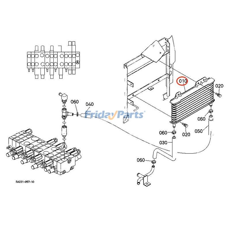 Oil Cooler for Excavator