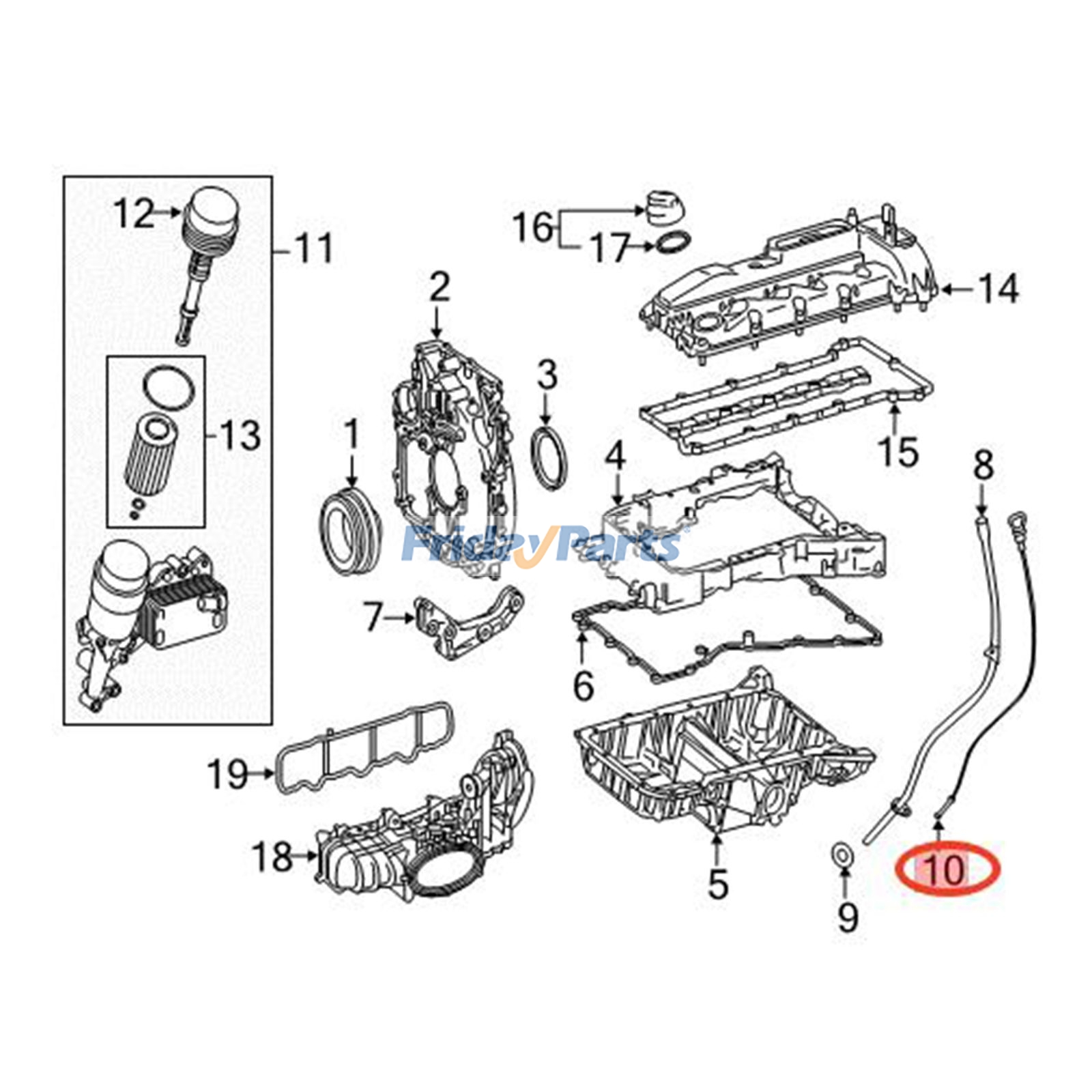 FridayParts Ölmessstab