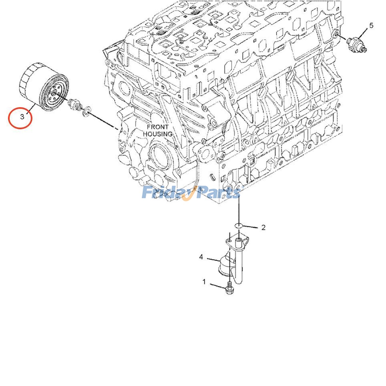 Ölfilter 383-0339 für Caterpillar CAT-Motor C1.8 C2.4 C1.7 Bagger 304E 305E 305.5E2für Für CAT