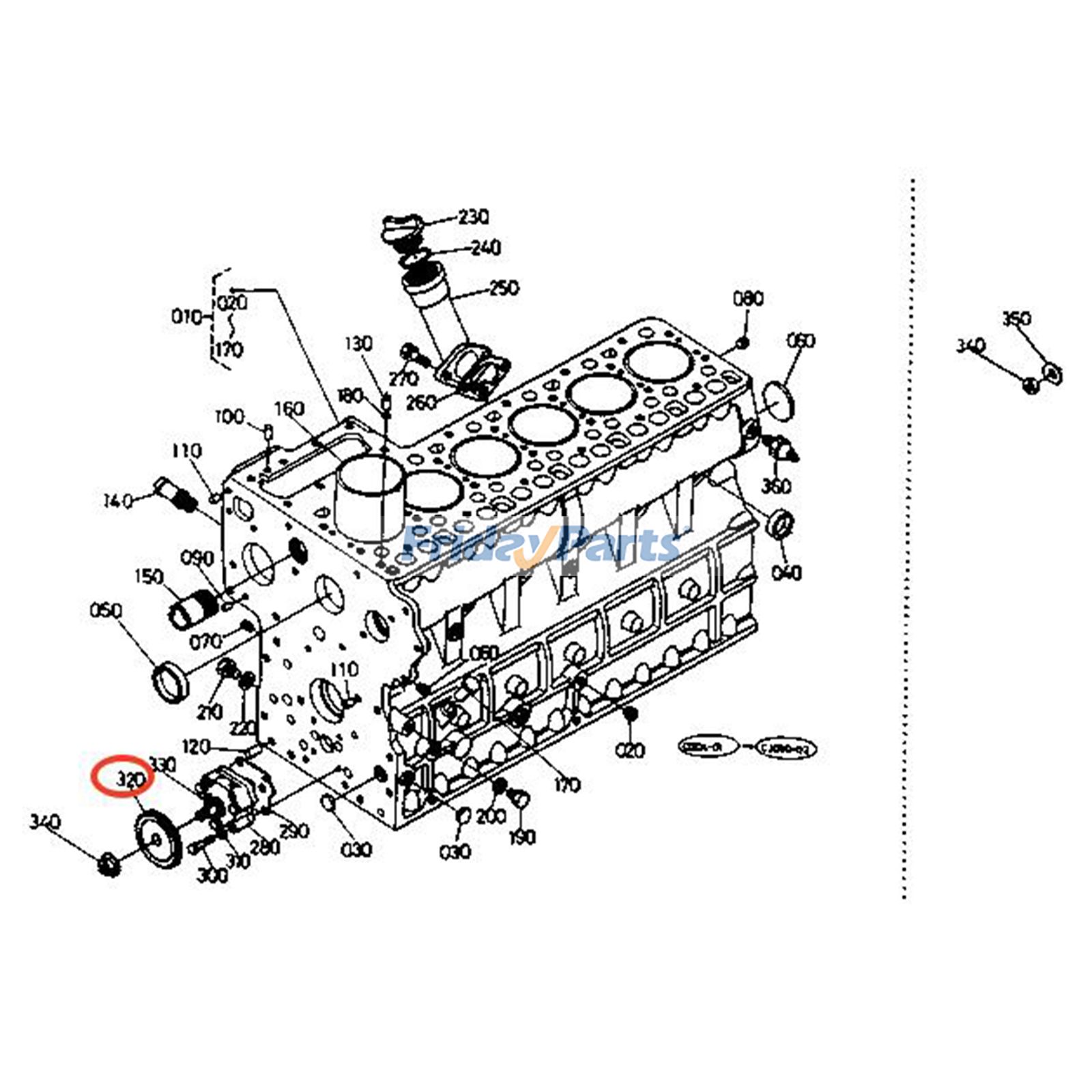 Oil Pump Drive Gear for Excavator,Tractor