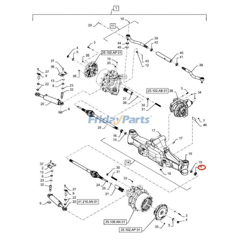 Retén de aceite 84416409 para tractor New Holland T8.300, T8.320, T8.410, T8.420 y T8050, cosechadora FR480 A4, FR480 A5, FR550 A4, FR550 A5 Para New Holland