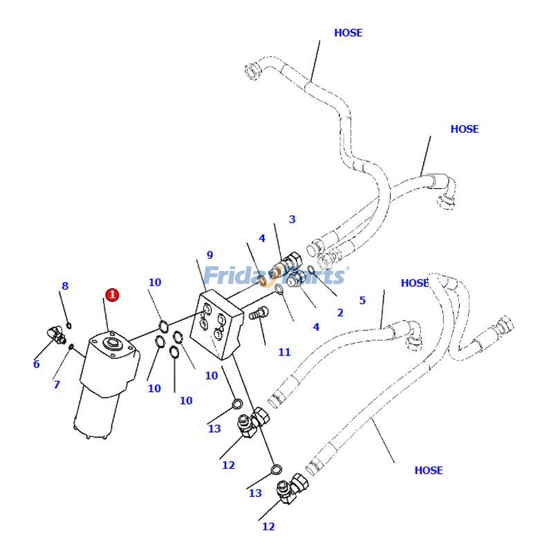 Orbitrol Steering Control Valve for Loader