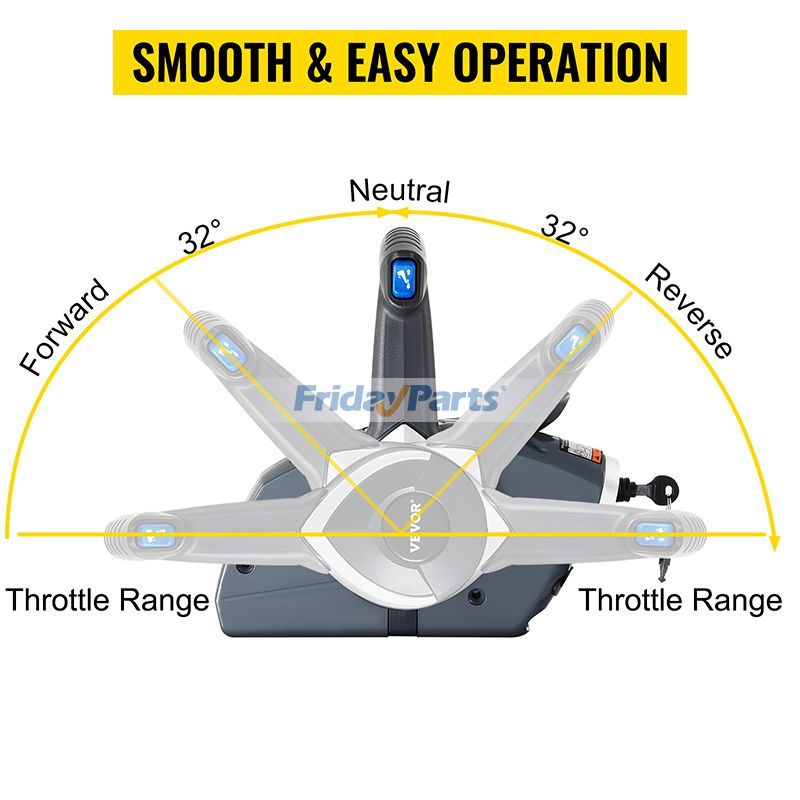 Boîtier de commande à distance pour moteur hors-bord 5006180 pour bateau BRP Johnson EvinrudepourPour Johnson / Evinrude